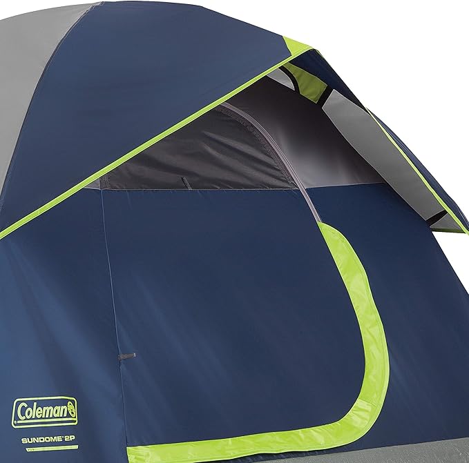 Coleman Sundome 4-Person Tent with Rainfly, Weatherproof Tent Sets Up in 10 Mins