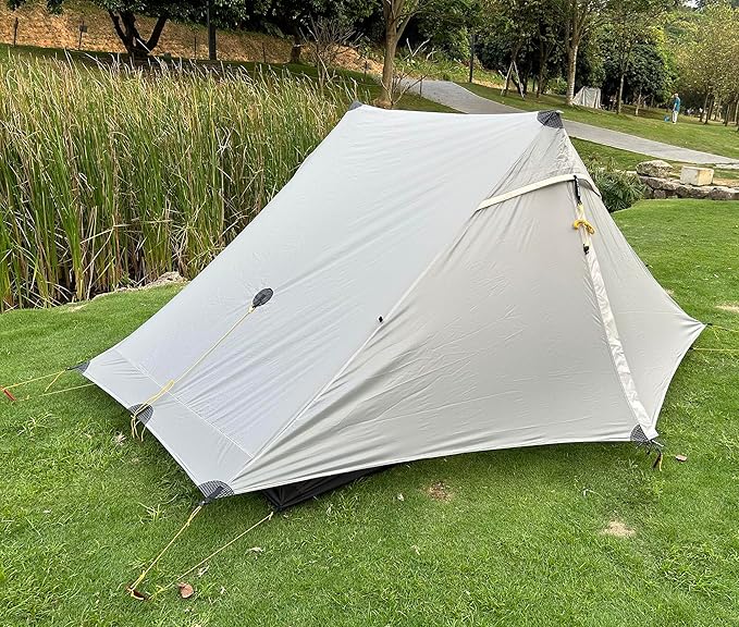 3F UL Gear Lanshan PRO Lanshan Ultralight Tent 4 Season Backpacking Tent for 1 Person, Waterproof Professional Tents for Camping, Trekking, Kayaking, Climbing, Hiking