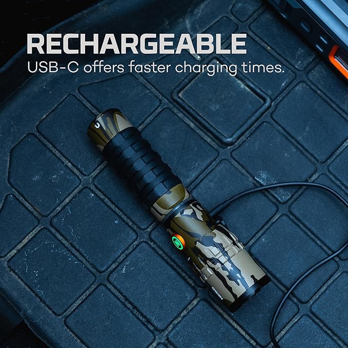 NEBO Slyde King Flashlight, Rechargeable LED Flashlight and Work Light, Bright, Durable, Everday Carry & Camping Flashlight with 4 Light Modes, C.O.B. Work Light and Magnetic Base