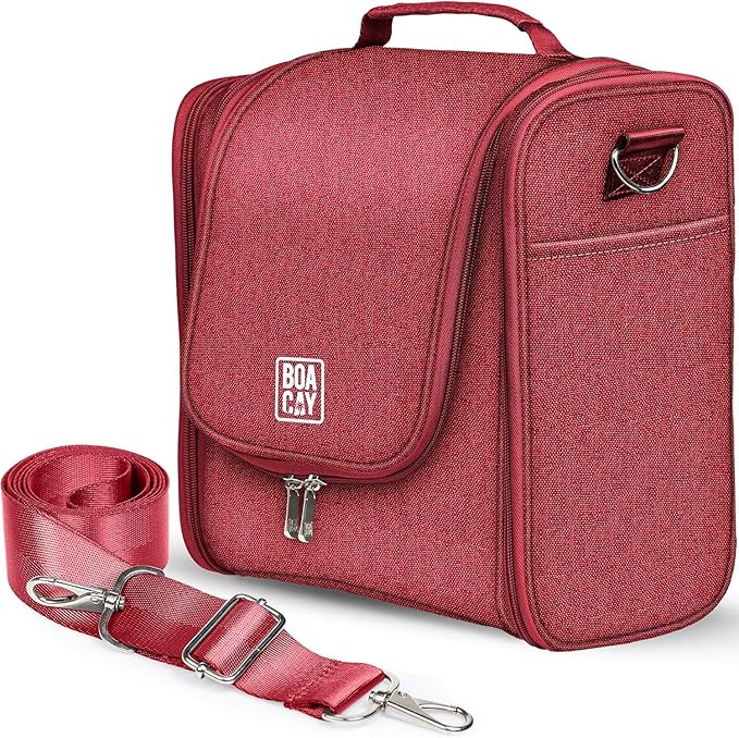 BOACAY Extra Large Hanging Travel Toiletry Bag for Women and Men, Makeup Bag, Bathroom & Shower Organizer Kit for Accessories, Cosmetics, Essentials