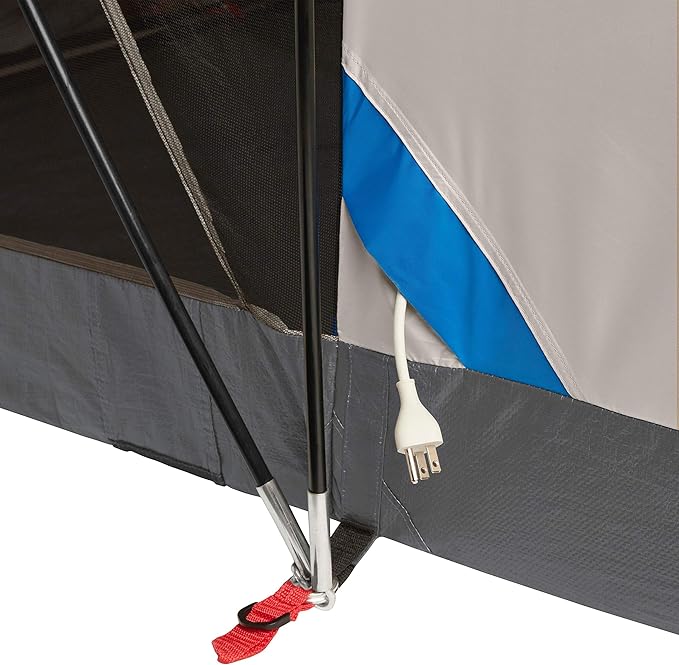 Coleman Weatherproof 4-Person Cabin Tent with Screened Porch, Screen Room Adds 35% More Space, Rainfly Included, 10-Minute Setup