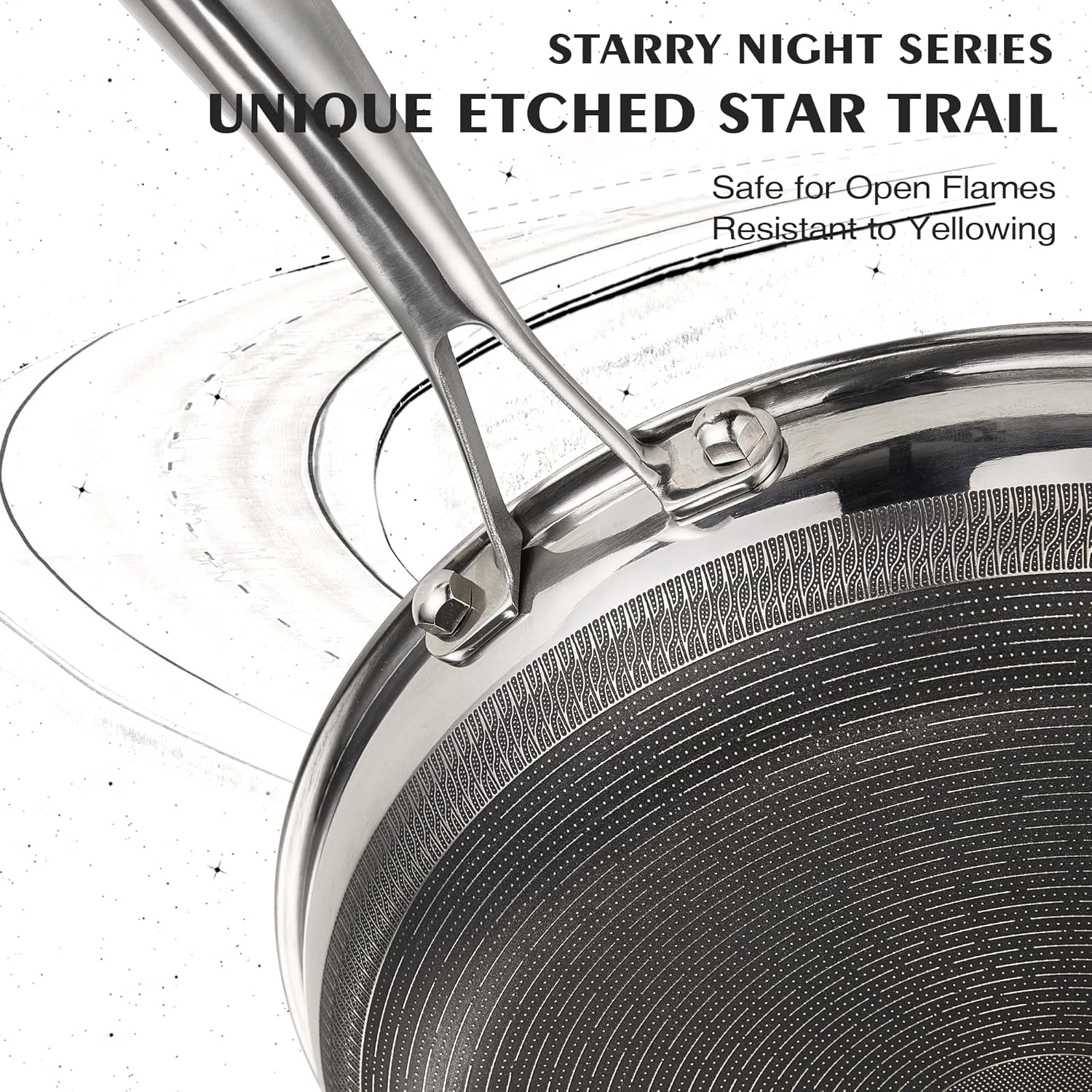 KITEXPERT Non Stick Frying Pans without Lid, 8" Titanium Ceramic Pan Nonstick Stainless Steel Skillet, PFAS PFOA & PTFE Free, Quick-Cool Handle, Dishwasher & Oven Safe, Compatible with All Cooktops