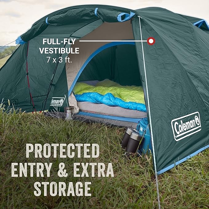 Coleman Skydome Tent with Full-Fly Weather Vestibule