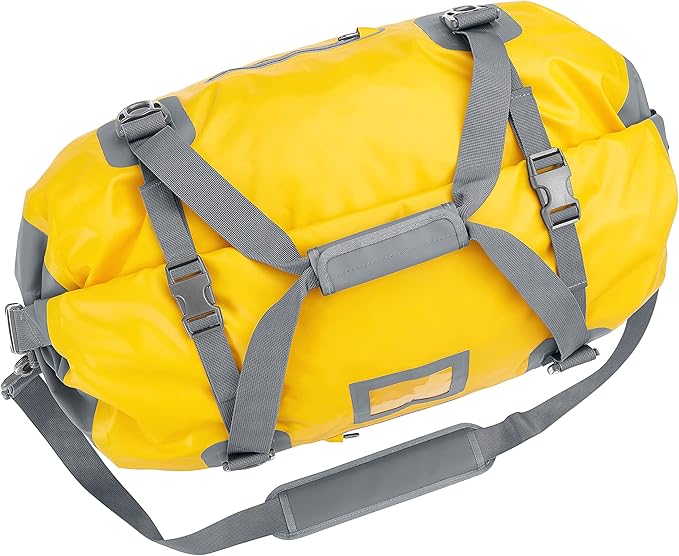 Skog Å Kust Duffelsak Heavy Duty Waterproof Duffel - Gear Bag for Sports, Travel, & More - 90L Yellow