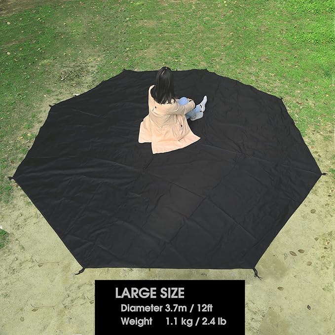 Preself Footprint for Tipi Hot Tent, Ground Sheet Mat, Tent Floor, Waterproof Camping Tarp