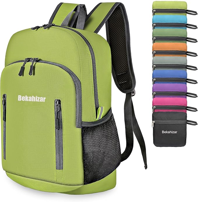 20L Lightweight Foldable Backpack, Small Hiking Daypack for Men Women