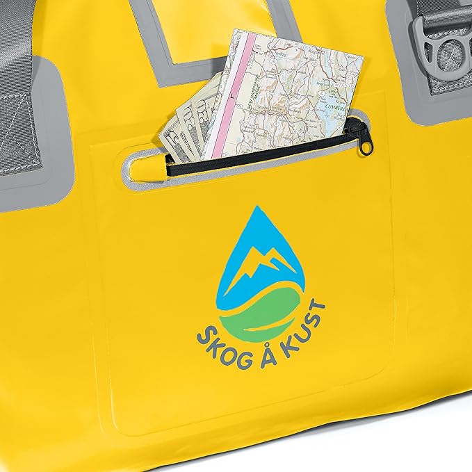Skog Å Kust Duffelsak Heavy Duty Waterproof Duffel - Gear Bag for Sports, Travel, & More - 40L Yellow