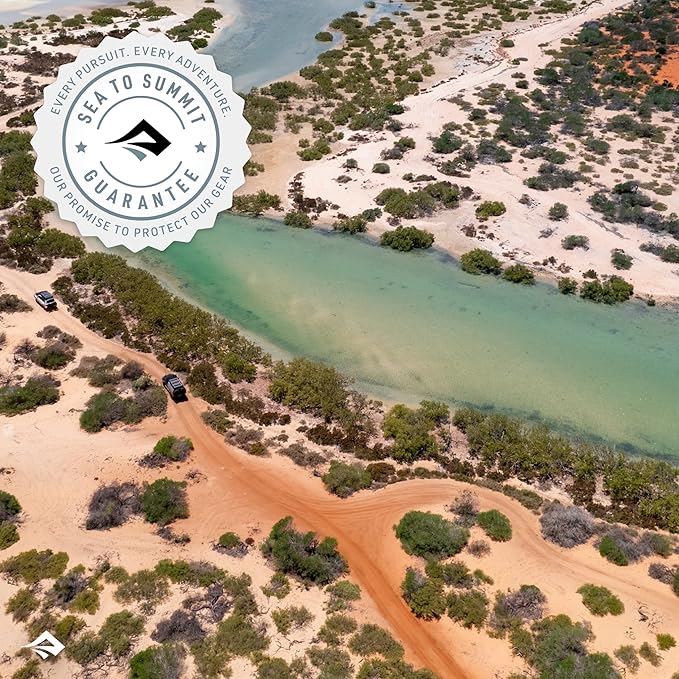 Sea to Summit eVac Dry Bag, Roll-Top Compression Sack, 8 Liter, Turkish Tile Blue