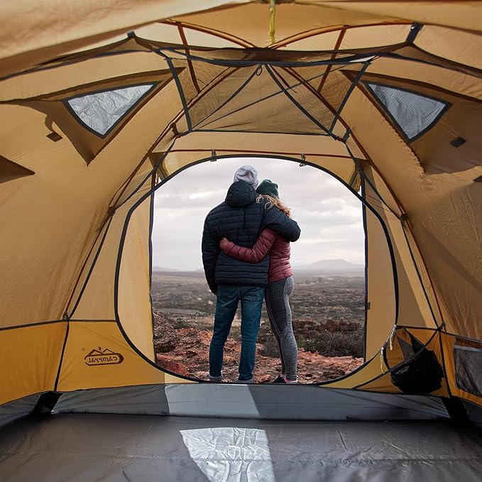 2-3 Person Tent - Waterproof Windproof 4 Season Tent for Backpacking, Hiking, Hunting, Motorcycling & Biking