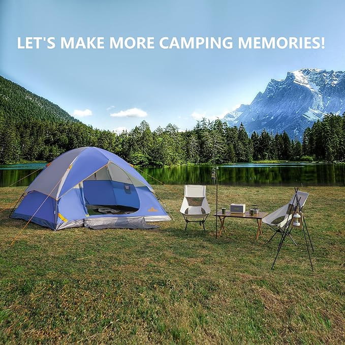 2-12 Person Tents for Camping Waterproof, Backpack Double Layer Tents, Perfect Picnics, Fishing and Backyard Camping