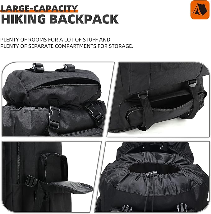 100L Camping Hiking Military Tactical Backpack Outdoor Climbing Sport Bags for Camping,Backpacking