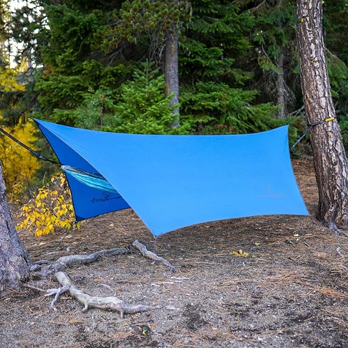Wise Owl Outfitters Hammock Tarp, Hammock Tent - Rain Tarp for Camping Hammock - Camping Gear Must Haves w/Easy Set Up Including Tent Stakes and Carry Bag