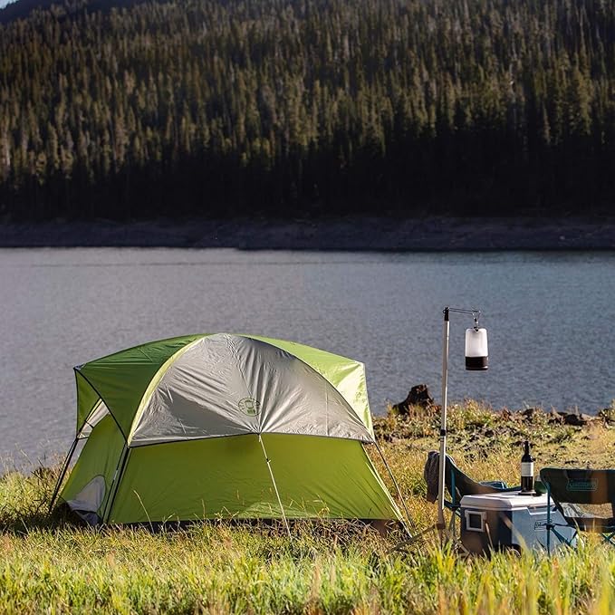 Coleman Sundome 4-Person Tent with Rainfly, Weatherproof Tent Sets Up in 10 Mins