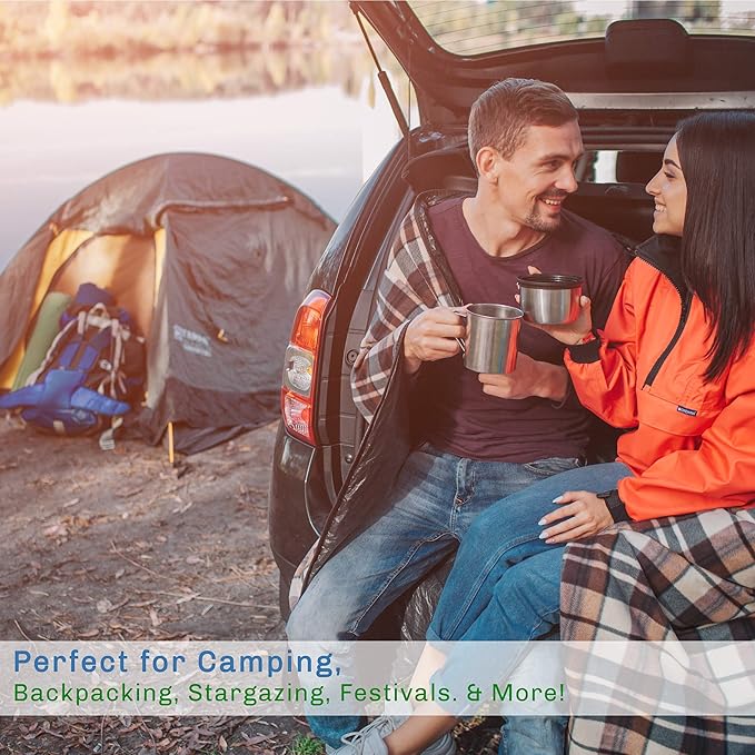 Sleeping Bag - 32F Comfort Rated 3-Season Envelope-Style Sleep Bag with Hood for Backpacking, Hiking, and Camping by Wakeman