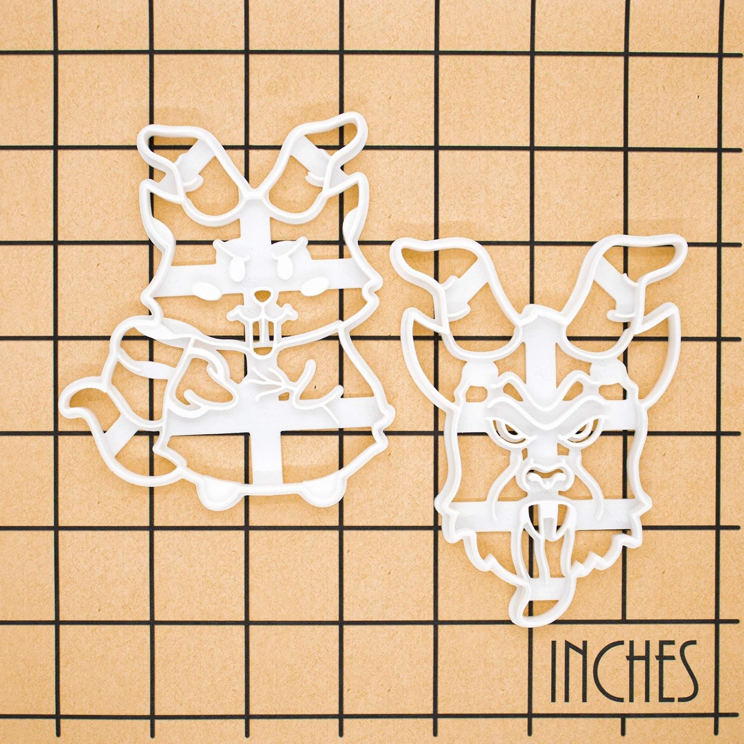 Set of 2 Krampus cookie cutters, 2 pieces - Bakerlogy
