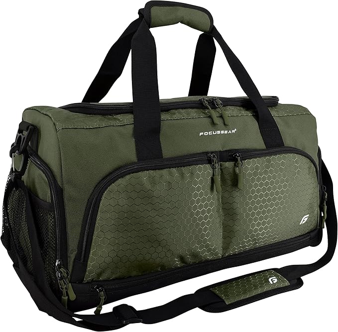 Ultimate Gym Bag 2.0: The Durable Crowdsource Designed Duffel Bag with 10 Optimal Compartments Including Water Resistant Pouch