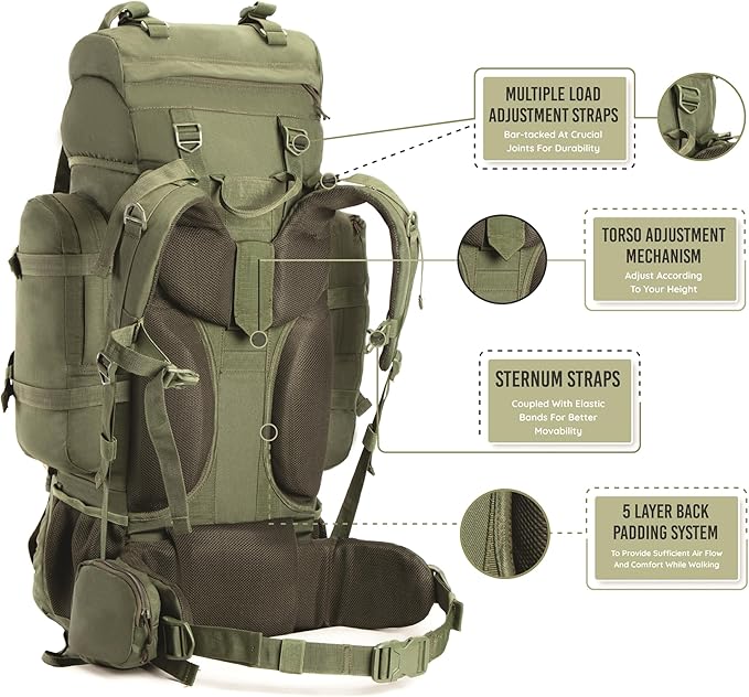 Colonel 95 Litres Rucksack + Detachable Day Pack