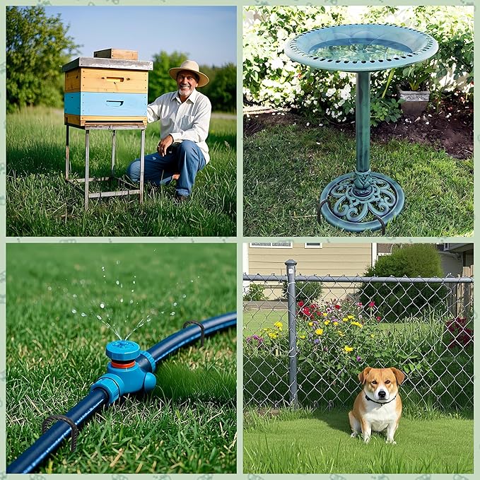 VVOKGO Rebar Stakes 12 Inch Heavy Duty J Hook 8 Pack, Galvanized Garden Tent Ground Stakes Steel Point End,Chain Link Fence Stakes for Dogs Digging Wire Fencing,Trampoline Stakes with Chisel,Black