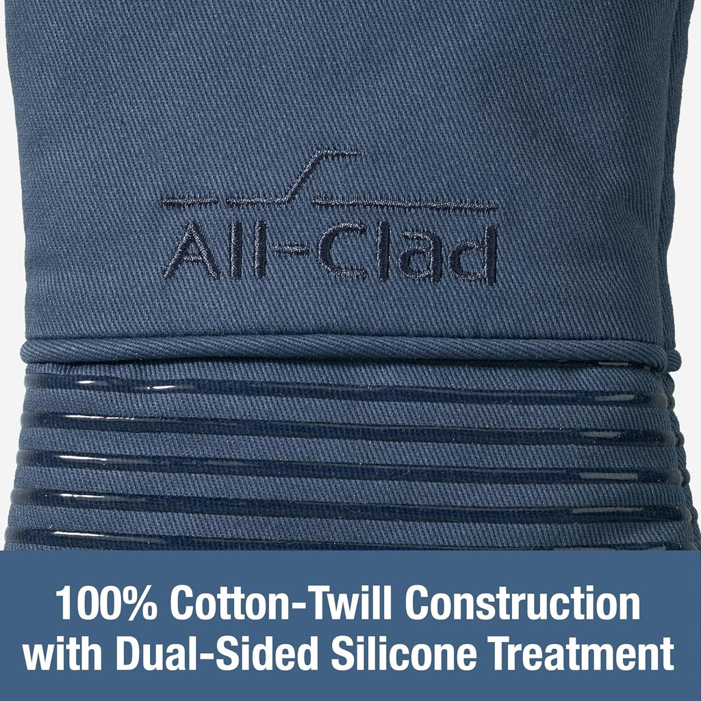 All-Clad Premium Silicone Oven Mitts, 2-Pack, Indigo