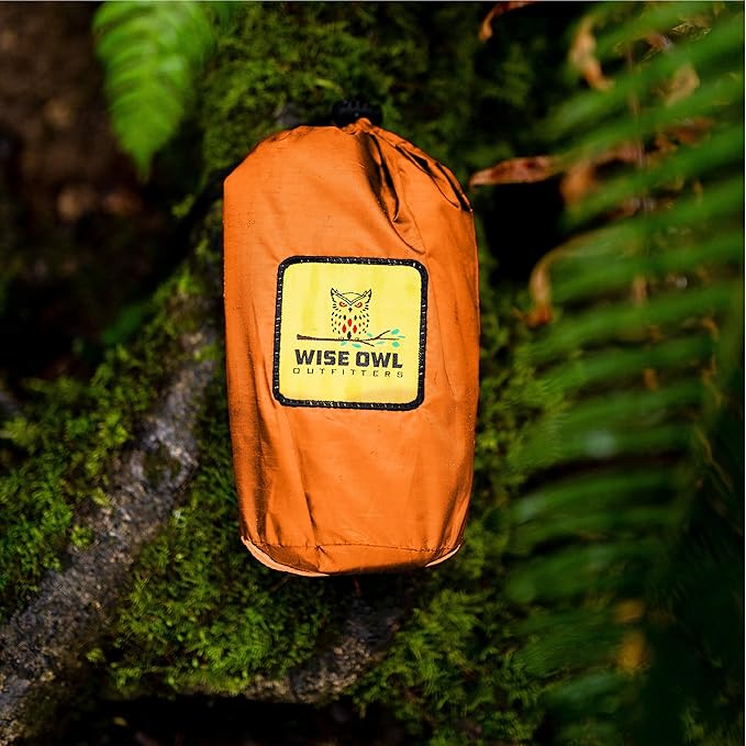 Wise Owl Outfitters Hammock Tarp, Hammock Tent - Rain Tarp for Camping Hammock - Camping Gear Must Haves w/Easy Set Up Including Tent Stakes and Carry Bag