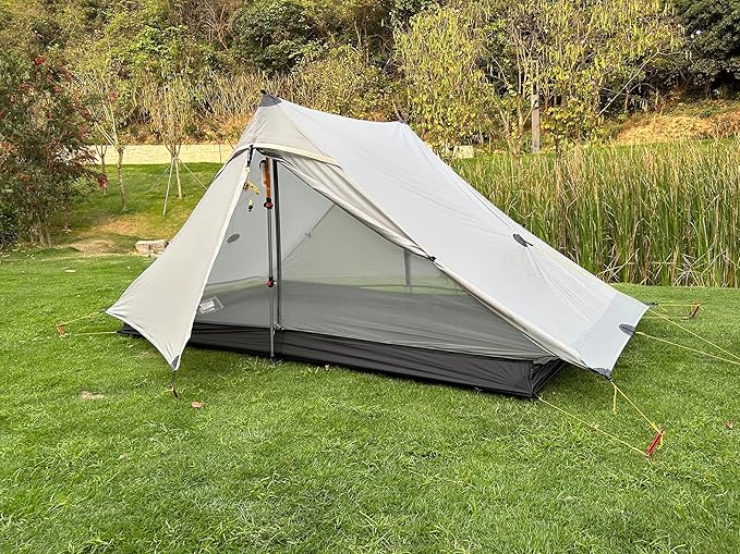 3F UL Gear Lanshan PRO Lanshan Ultralight Tent 4 Season Backpacking Tent for 1 Person, Waterproof Professional Tents for Camping, Trekking, Kayaking, Climbing, Hiking