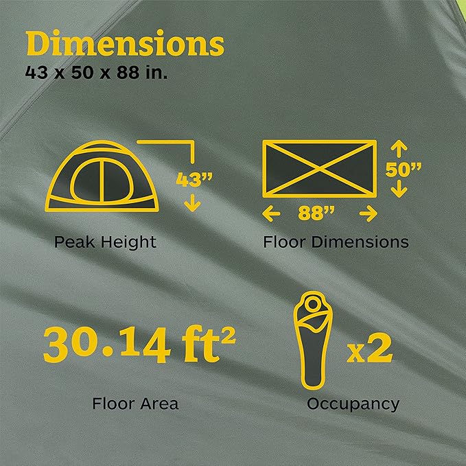 MARMOT Crane Creek 2P/3P Camping and Backpacking Tents & Footprints