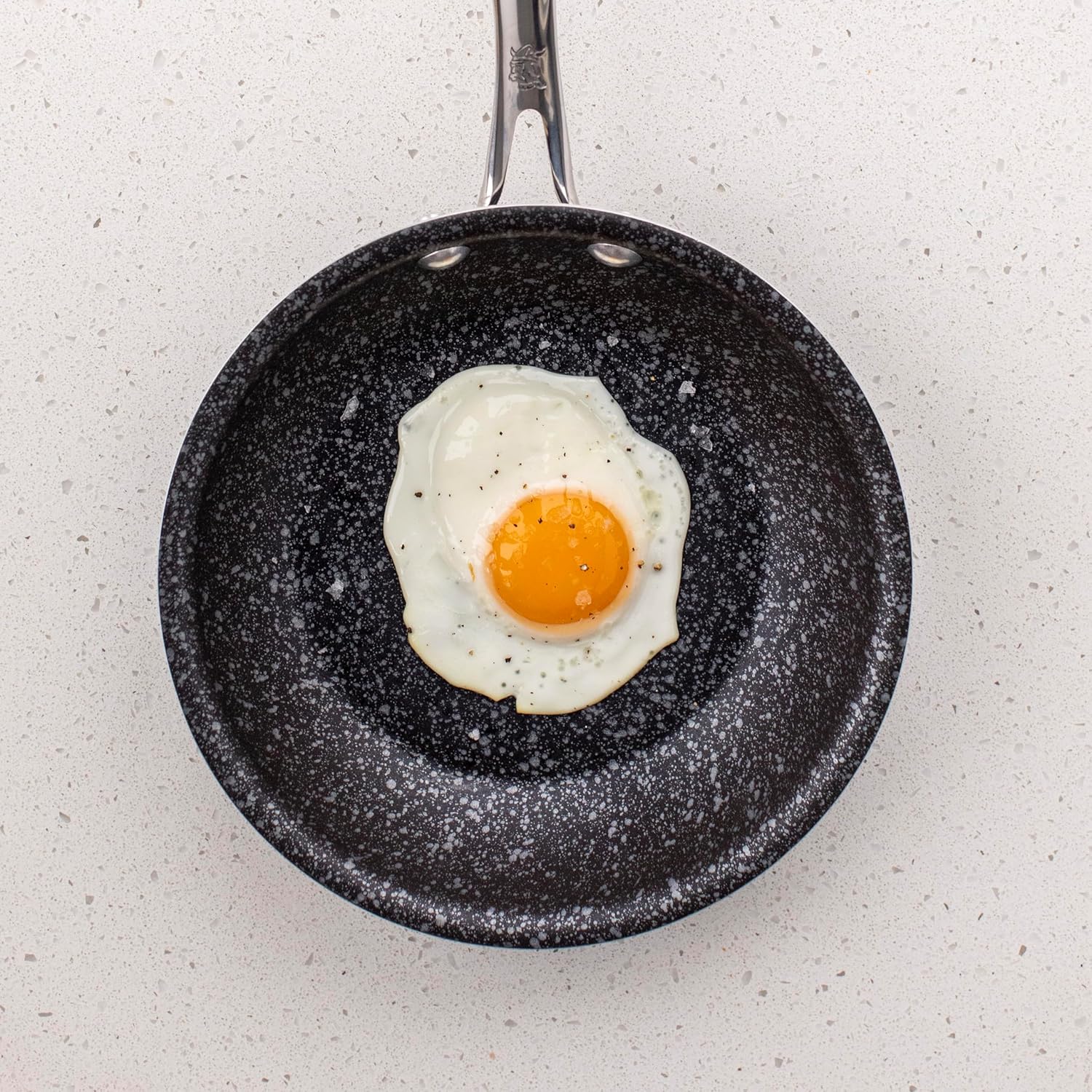 Nordic Ware Basalt Aluminum Saute Skillet, 8-Inch, Ceramic Coating