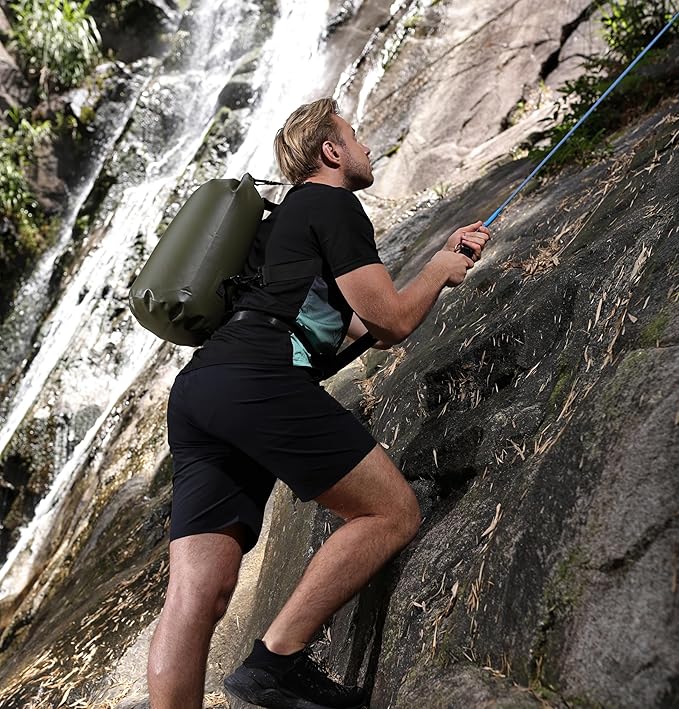 MARCHWAY Floating Waterproof Dry Bag Backpack 5L/10L/20L/30L/40L, Roll Top Sack Keeps Gear Dry for Kayaking, Rafting, Boating, Swimming, Camping, Hiking, Beach, Fishing