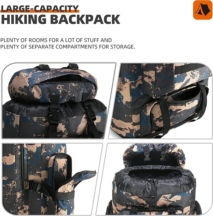 100L Camping Hiking Military Tactical Backpack Outdoor Climbing Sport Bags for Camping,Backpacking