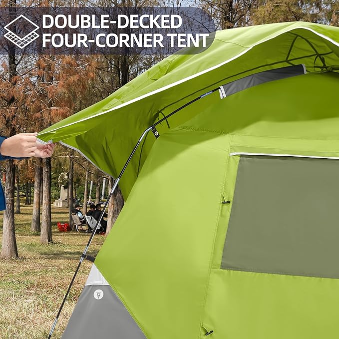CAMEL CROWN Tents for Camping 4/8 Person Waterproof Quick Setup Folding Outdoor Backpacking Tents 4 People Family Hiking