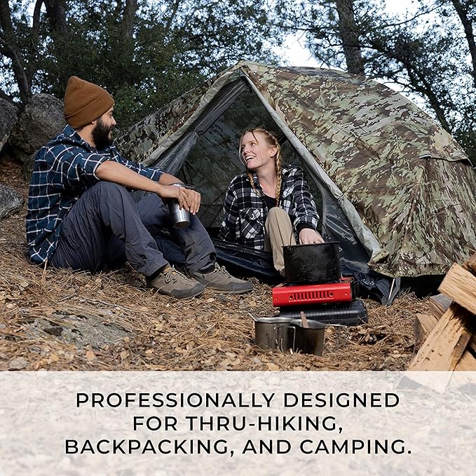 Hyke & Byke Zion Hiking & Backpacking Tent - 3 Season Ultralight, Waterproof Tent for Camping w/Rain Fly and Footprint - 1 Person - Orange