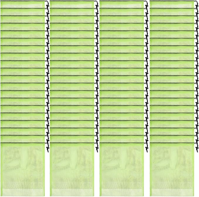 Durable Delicate 10/20/40/60/100PCS Mesh Laundry Bag - Multicolor Nylon Mesh Bag - Locking Closure - For College, Gym, Yoga, Sport