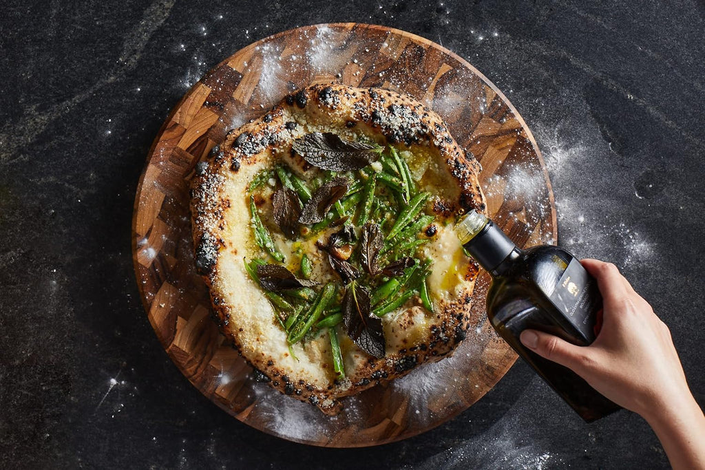 Sonder LA, End Grain Teak Wood Cutting Board 15" Round 1.5" Thick with Juice Groove and Built-in Handles, Charcuterie Serving Board (Gift Box Included)