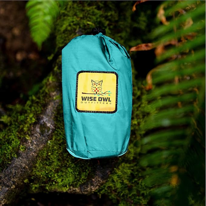 Wise Owl Outfitters Hammock Tarp, Hammock Tent - Rain Tarp for Camping Hammock - Camping Gear Must Haves w/Easy Set Up Including Tent Stakes and Carry Bag