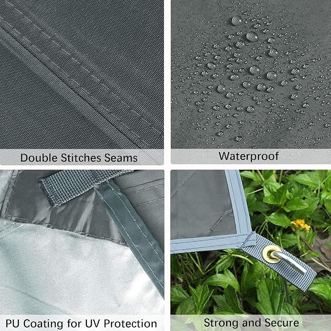 Unigear Hammock Rain Fly Waterproof Tent Tarp, UV Protection and PU 3000mm Waterproof, Lightweight for Camping, Backpacking and Outdoor Adventure