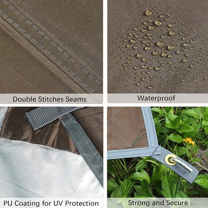 Unigear Hammock Rain Fly Waterproof Tent Tarp, UV Protection and PU 3000mm Waterproof, Lightweight for Camping, Backpacking and Outdoor Adventure