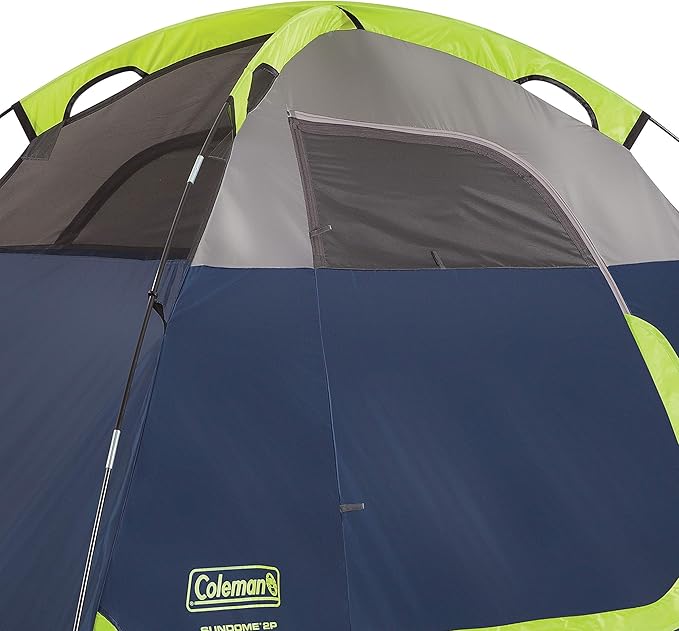 Coleman Sundome 4-Person Tent with Rainfly, Weatherproof Tent Sets Up in 10 Mins