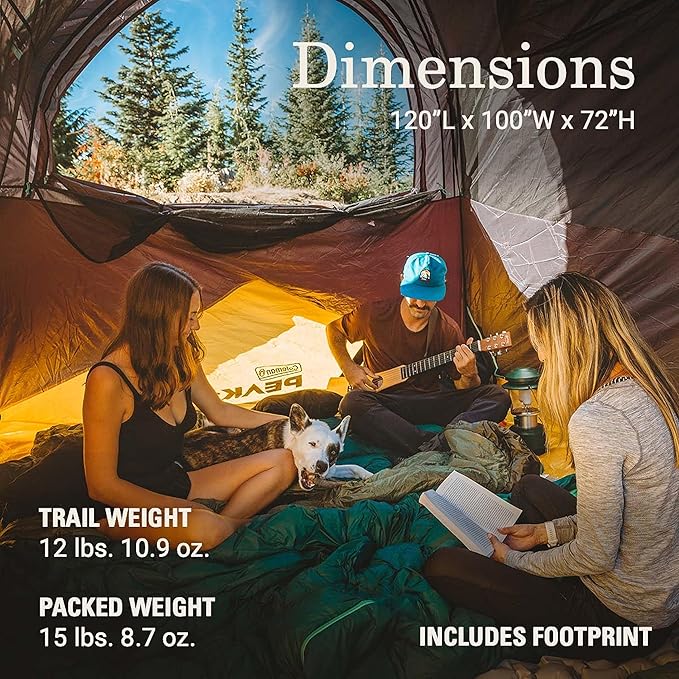 Coleman PEAK1 Premium Backpacking Tent, Waterproof Fabric with 2,000mm Waterhead Rating can Withstand Winds up to 45 MPH; Wide Door, Star View Window, & Footprint Included, 1/2/3/4/6 Person Tent