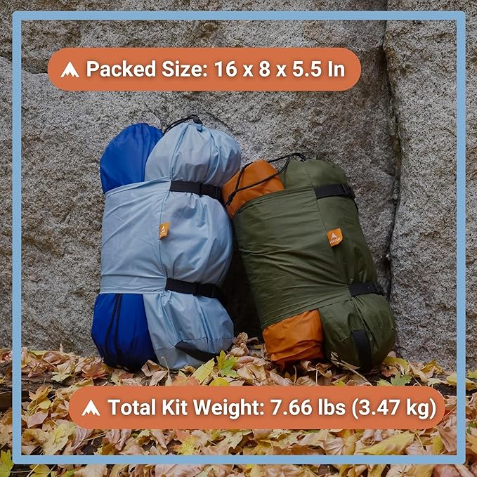 Haven Tents Lay Flat Hammock Tent - Waterproof Tent & Camping Hammock with Mosquito Net - Includes Insulated Pad and Rainfly - Haven Tent, Haven XL, Haven Safari