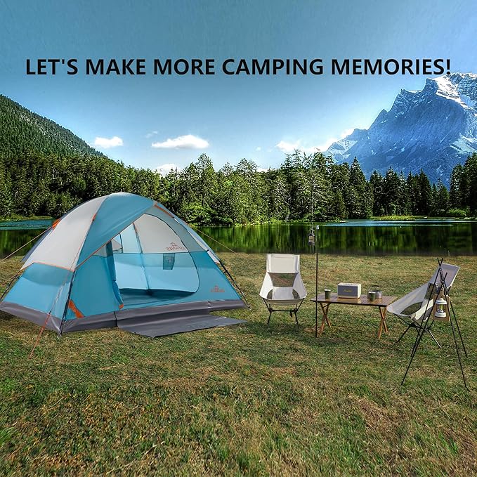 2-12 Person Tents for Camping Waterproof, Backpack Double Layer Tents, Perfect Picnics, Fishing and Backyard Camping