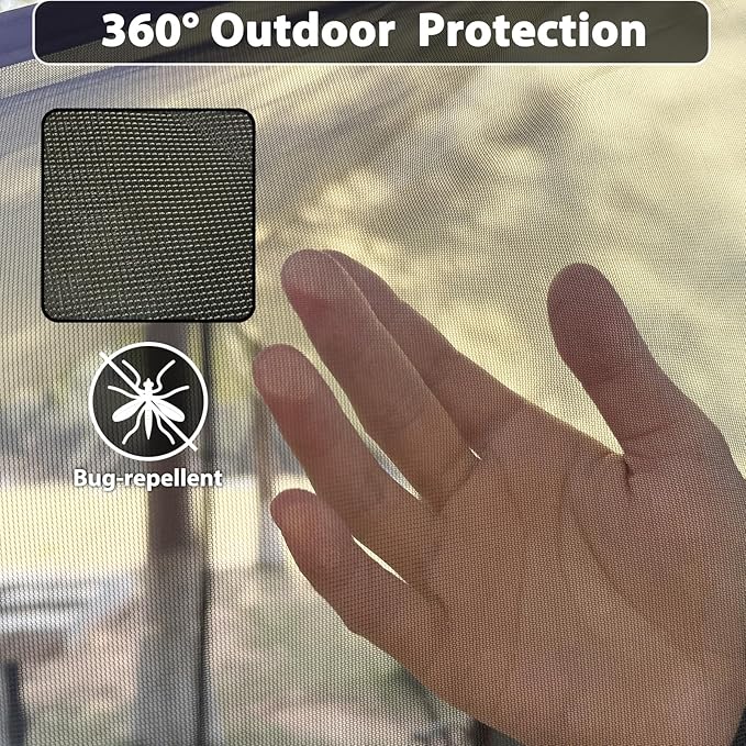 GEERTOP Lightweight Waterproof Camp Tarp Screen House Hammock Bug Net for Camping Backpacking Outdoor Travel