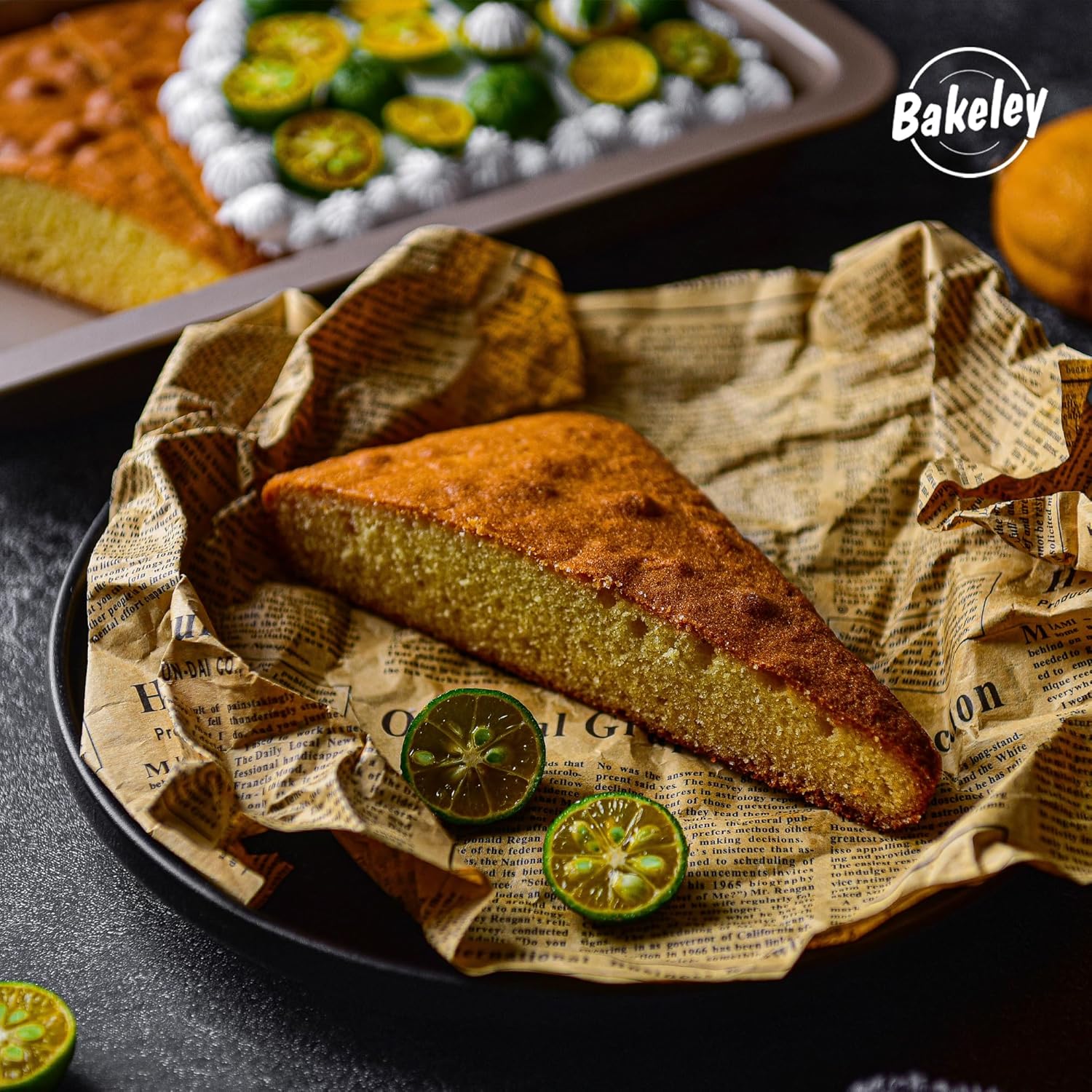 10-Inch Nonstick Shallow Cake Pan, Rectangle Bread Loaf Pan, Baking Sheet Set of 2