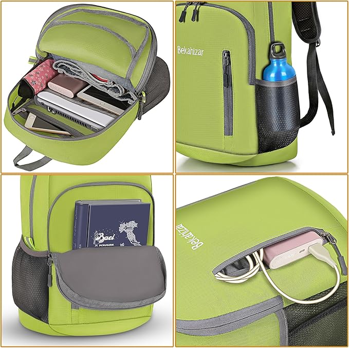 20L Lightweight Foldable Backpack, Small Hiking Daypack for Men Women