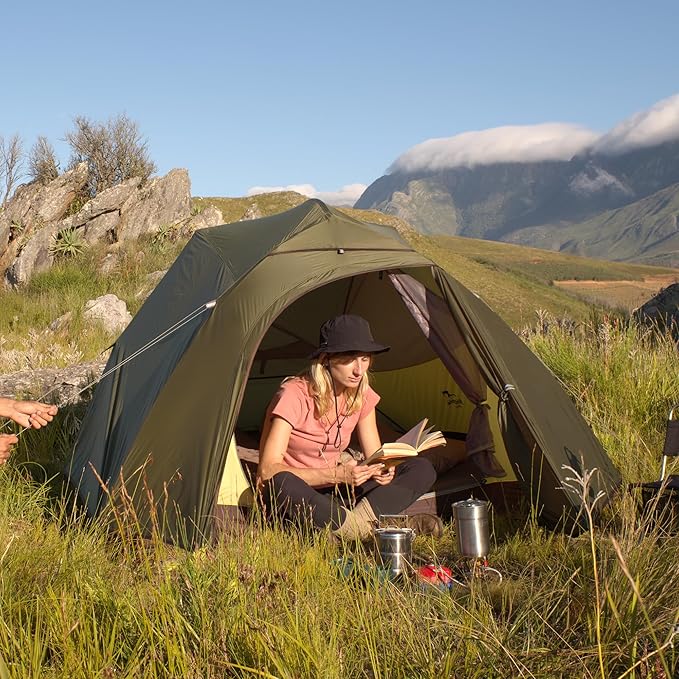 Naturehike Cloud-Up 3 Person Lightweight Backpacking Tent with Footprint - 3 Season Free Standing Dome Camping Hiking Waterproof Backpack Tents