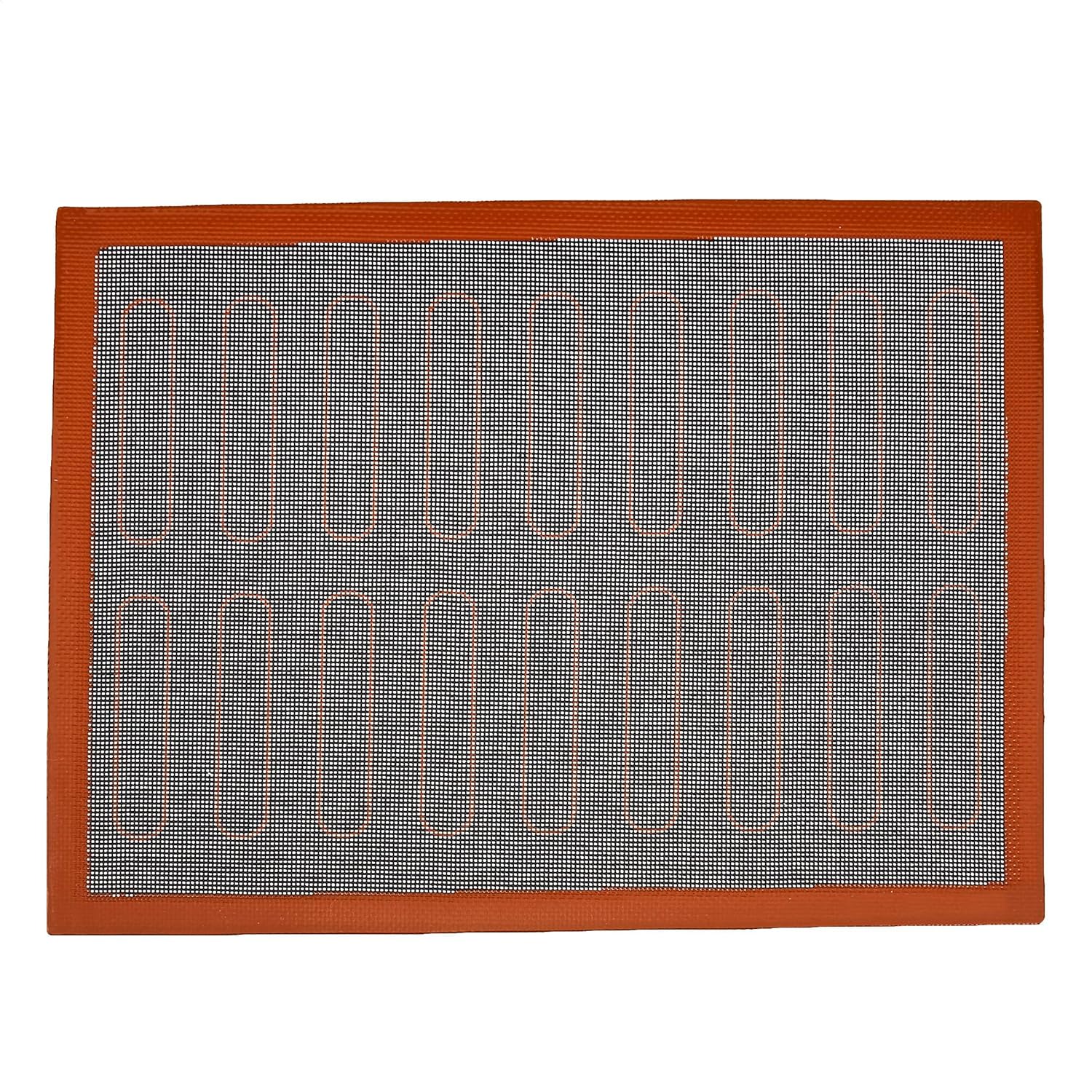 Amazon Basics Silicone Non-Stick Eclair Baking Mat, Reusable, Easy to Clean, 2 Pack, Black/Red/White, Rectangular, 15.7" x 11.8" (Previously AmazonCommercial brand)