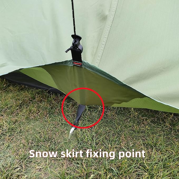 Longeek 2-4 Person Camping Tent 4 Seasons Backpacking Ultralight Easy Up Hot Teepee