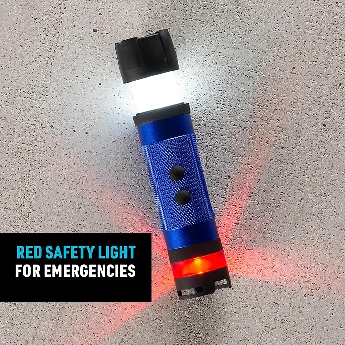 Nite Ize Radiant 3-in-1 LED Mini Flashlight - Versatile Flashlight with 80 Lumen Light - Use as Safety Light, Flashlight, or Mini Lantern - Blue