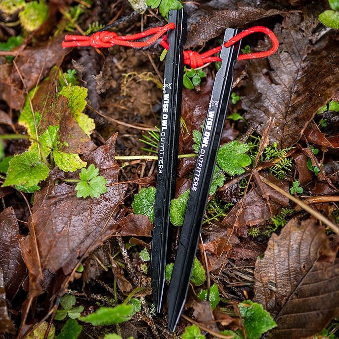 Wise Owl Outfitters Hammock Tarp, Hammock Tent - Rain Tarp for Camping Hammock - Camping Gear Must Haves w/Easy Set Up Including Tent Stakes and Carry Bag