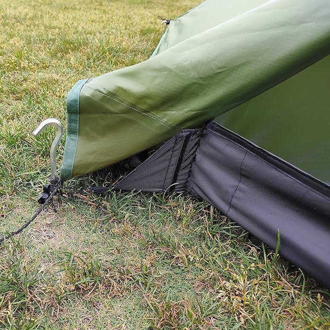 Longeek 2-4 Person Camping Tent 4 Seasons Backpacking Ultralight Easy Up Hot Teepee