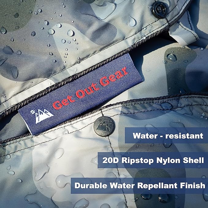 Down Camping Blanket - Puffy, Packable, Lightweight and Warm | Ideal for Outdoors, Travel, Stadium, Festivals, Beach, Hammock | 650 Fill Power Water-Resistant Backpacking Quilt